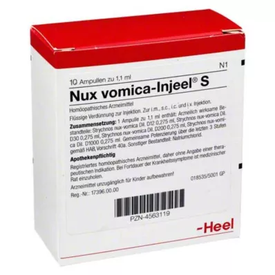 NUX VOMICA INJEEL S ampule, 10 kom
