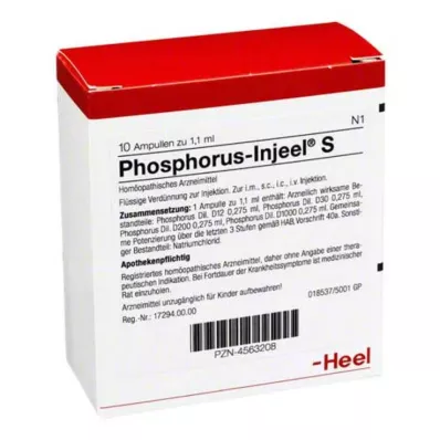 PHOSPHORUS INJEEL S ampule, 10 kom