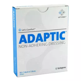ADAPTIC 7,6x7,6 cm vlažna obloga za rane 2012DE, 50 kom