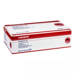 LEUKOPLAST 2,5 cmx5 m, 12 kom