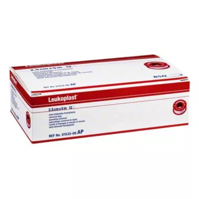 LEUKOPLAST 2,5 cmx5 m, 12 kom