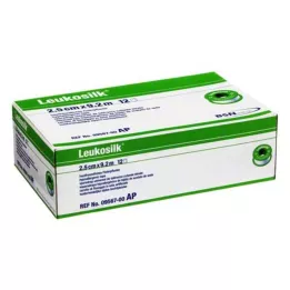 LEUKOSILK 2,5 cmx9,2 m, 12 kom