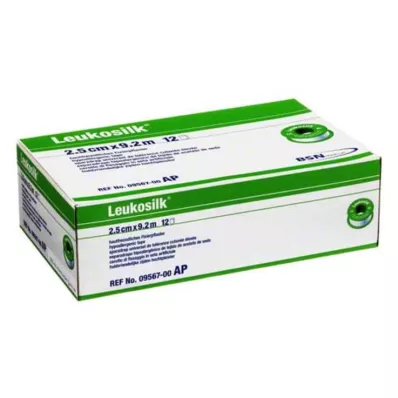 LEUKOSILK 2,5 cmx9,2 m, 12 kom