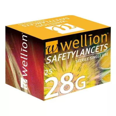 WELLION Sigurnosne lancete 28 G jednokratne sigurnosne koplje, 25 kom WELLION Sigurnosne lancete 28 G jednokratne sigurnosne koplje, 25 kom