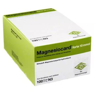 MAGNESIOCARD forte 10 mmol Plv.z.Her.e.Lsg.z.Einn., 100 kom MAGNESIOCARD forte 10 mmol Plv.z.Her.e.Lsg.z.Einn., 100 kom
