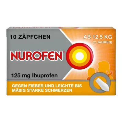 NUROFEN Junior 125 mg čepići, 10 kom