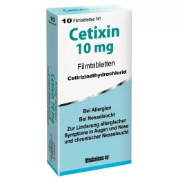 CETIXIN 10 mg filmom obložene tablete, 10 kom