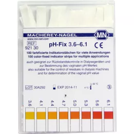 PH-FIX Indikator štapići pH 3,6-6,1, 100 komada