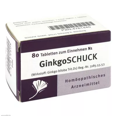GINKGOSCHUCK Tablete, 80 kom GINKGOSCHUCK Tablete, 80 kom
