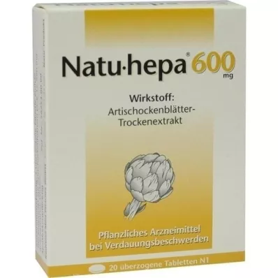 NATU HEPA 600 mg obložene tablete, 20 kom