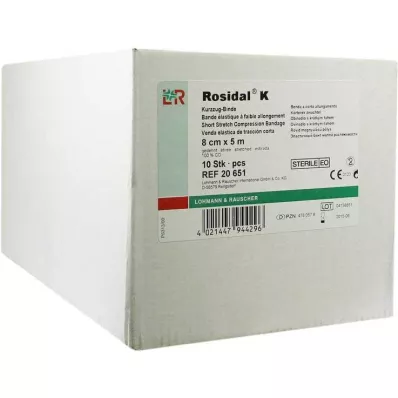 Rosidal K zavoj 8cmx5m steri, 10 kom