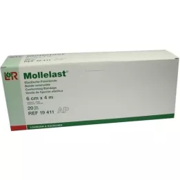 MOLLELAST Zavoji 6 cmx4 m bijeli, 20 kom