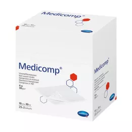 MEDICOMP Flis komp. nesterilan 10x10 cm 4 sloja, 100 komada
