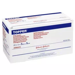 TOPPER Kompresa s prorezima 5x5 cm sterilna, 20x5 kom