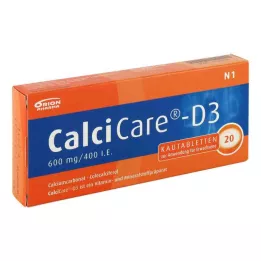 CALCICARE D3 tablete za žvakanje, 20 kom