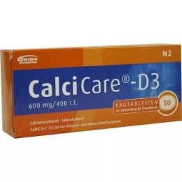 CALCICARE D3 tablete za žvakanje, 50 kom