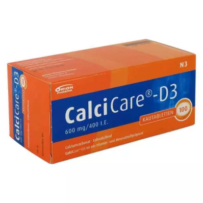 CALCICARE D3 tablete za žvakanje, 100 kom
