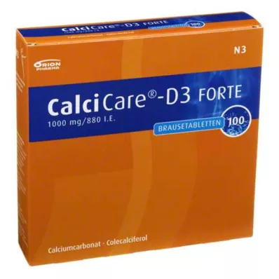 CALCICARE D3 forte šumeće tablete, 100 kom