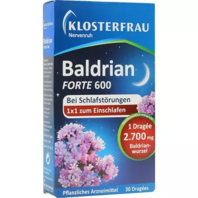 KLOSTERFRAU Baldr.forte 600 odmor za živce putem tableta, 30 kom