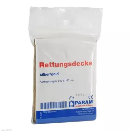 RETTUNGSDECKE zlato/srebro, 1 kom