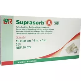 SUPRASORB A+Ag Antimik.Cal.Alginat Kompr.10x20 cm, 5 kom