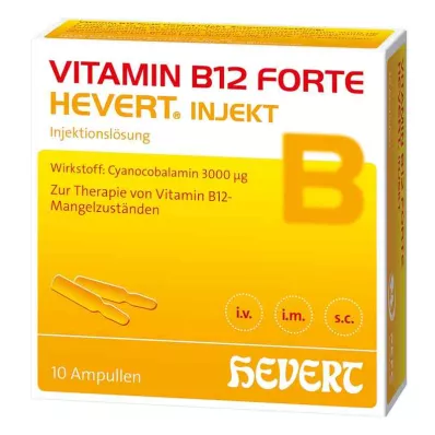 VITAMIN B12 HEVERT forte injekt ampule, 10X2 ml