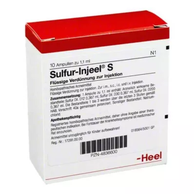 SULFUR INJEEL S ampule, 10 kom SULFUR INJEEL S ampule, 10 kom