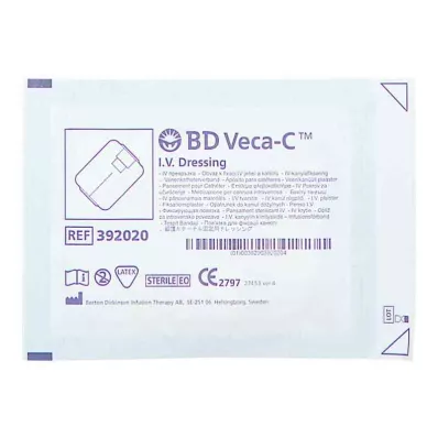 BD VECA-C Konektor za fiksiranje katetera 6x7,5 cm s prozorom za gledanje, 1 komad