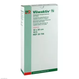VLIWAKTIV AG Usisni komp. s aktivnim ugljenom sa srebrom 10x20 cm, 10 kom