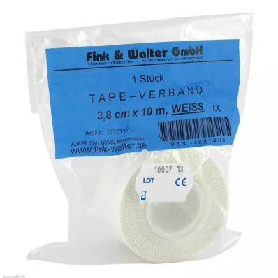 TAPE-Zavoj 3,8 cmx10 m bijeli, 1 kom