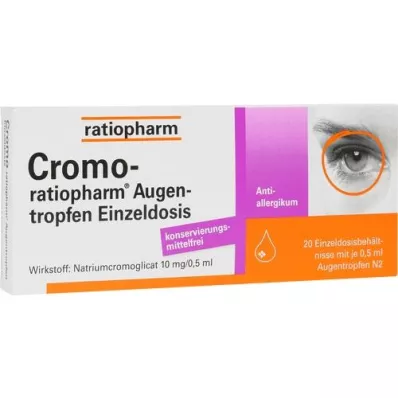 CROMO-RATIOPHARM Kapi za oko jedna doza, 20X0,5 ml