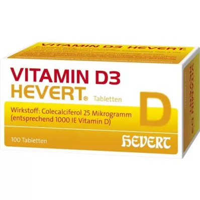 VITAMIN D3 HEVERT tablete, 100 kom