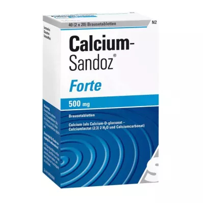 CALCIUM SANDOZ forte šumeće tablete, 2x20 kom