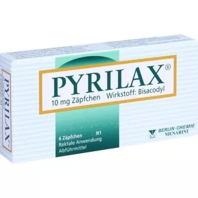 PYRILAX 10 mg čepići, 6 kom