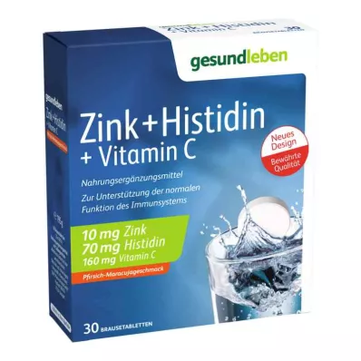 GESUND LEBEN Cink+Histidin+Vit.C šumeće tablete, 3x10 kom GESUND LEBEN Cink+Histidin+Vit.C šumeće tablete, 3x10 kom