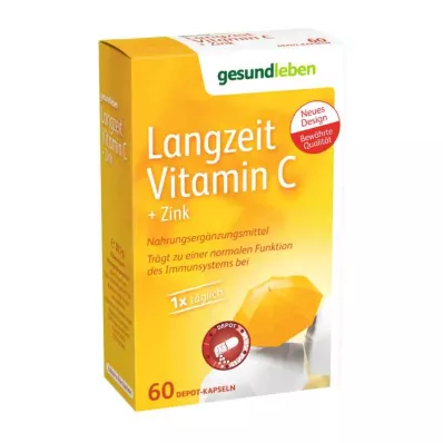 GESUND LEBEN Dugotrajno vitamin C + cink kapsule, 60 kom