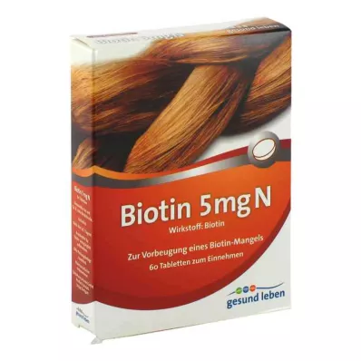 GESUND LEBEN Biotin 5 mg N tablete, 60 kom GESUND LEBEN Biotin 5 mg N tablete, 60 kom