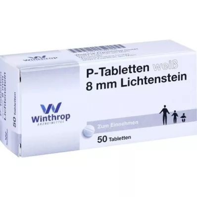 P TABLETTEN bijeli 8 mm, 50 kom