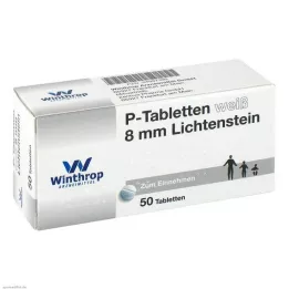 P tablete bijele 8 mm, 50 kom