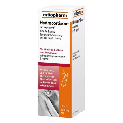 Hydrocortisone ratiopharm® 0,5% sprej, 30 ml Hydrocortisone ratiopharm® 0,5% sprej, 30 ml