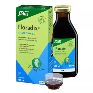 FLORADIX Željezo plus B12 veganski tonik, 250 ml