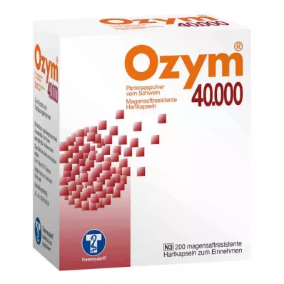OZYM 40 000 tvrdih kapsula želučanog soka, 200 kom