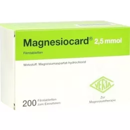 MAGNESIOCARD 2,5 mmol filmom obložene tablete, 200 kom