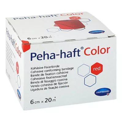 PEHA-HAFT Zavoj za fiksiranje boje 6 cmx20 m crveni, 1 kom