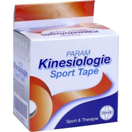 KINESIOLOGIE Sportska traka 5 cmx5 m crvena, 1 kom
