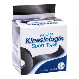 KINESIOLOGIE Sportska traka 5 cmx5 m crna, 1 kom