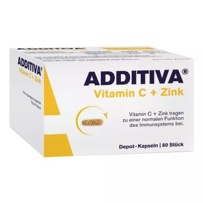 ADDITIVA Vitamin C+Zinc Depot Caps. Promotivno pakiranje, 80 kom ADDITIVA Vitamin C+Zinc Depot Caps. Promotivno pakiranje, 80 kom