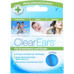 CLEAREARS Čepići za uši za uklanjanje vode, 10 komada