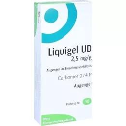 LIQUIGEL UD 2,5mg/g gel za oči u jednodoznom spremniku, 30X0,5 g