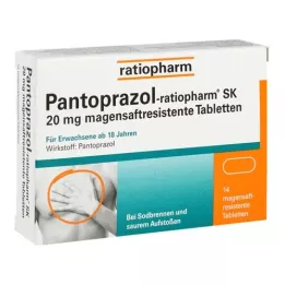 PANTOPRAZOL-ratiopharm SK 20 mg tableta želučanog soka, 14 kom